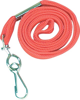 Advantus 36 Deluxe Neck Lanyard, Hook Style, Red, 24/Box (AVT75425)