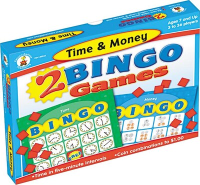 Carson-Dellosa Learning Bingo, Time and Money