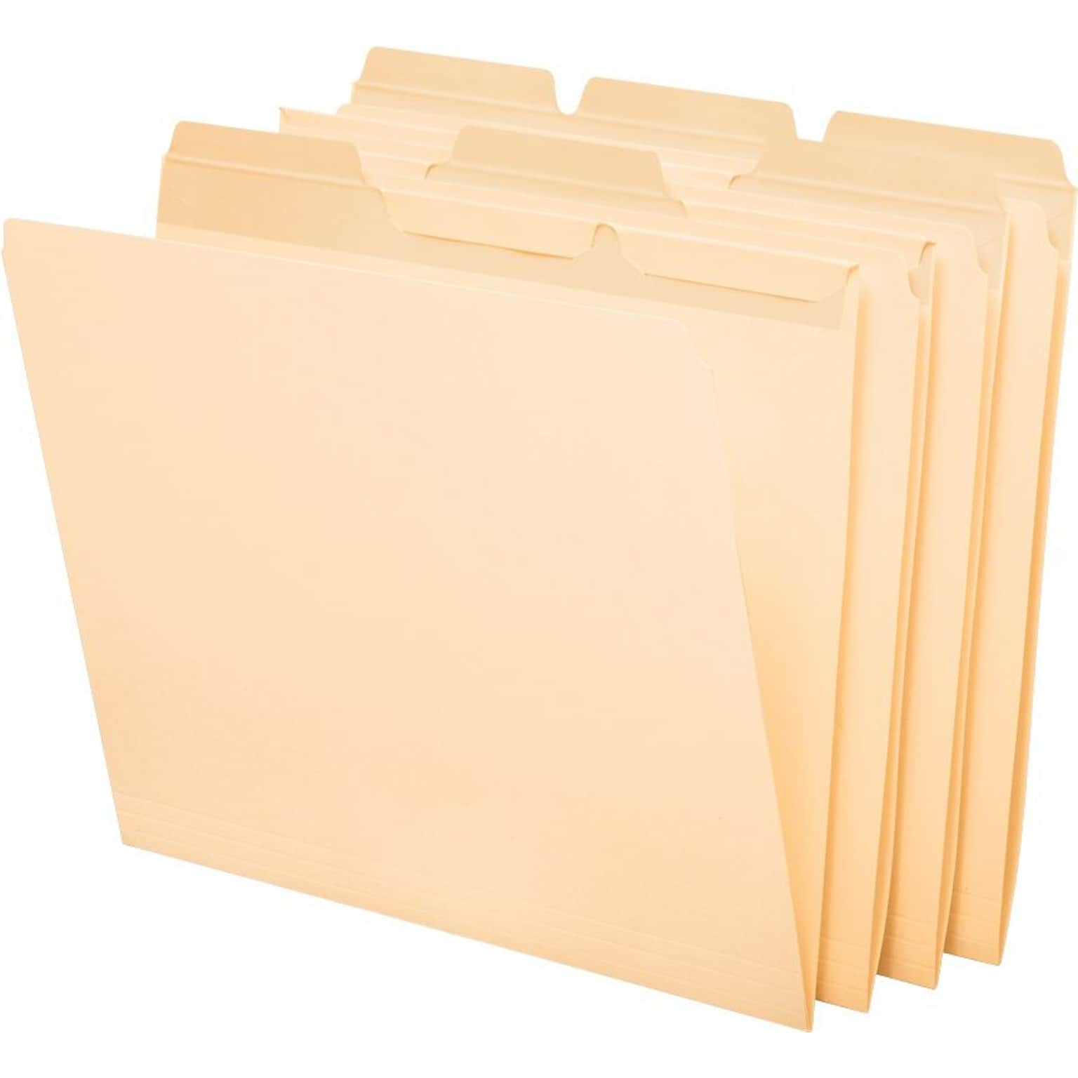 Pendaflex Ready-Tab File Folders, Letter Size, 3 Tab, Manila, 50/Box (42336)