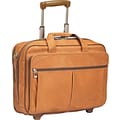 Solo New York Full-Grain Leather Rolling Laptop Case, Tan, 15.6W (D529-1)