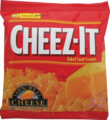 Sunshine® Cheez-It Crackers, 1.5 oz. Bags, 60 Bags/Box