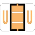 Smead BCCR Labels File Folder Label, U, Light Orange, 500 Labels/Pack (67091)