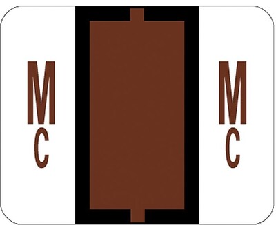 Smead BCCR Labels File Folder Label, MC, Brown, 500 Labels/Pack (67097)