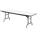 Iceberg® Premium Wood Laminate Folding Tables, 60x30, Gray