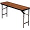 Iceberg® Premium Wood Laminate Folding Tables, 60x18, Oak
