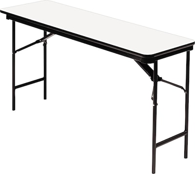 ICEBERG OfficeWorks 18 x 60 Laminate Folding Table, Gray (55277)