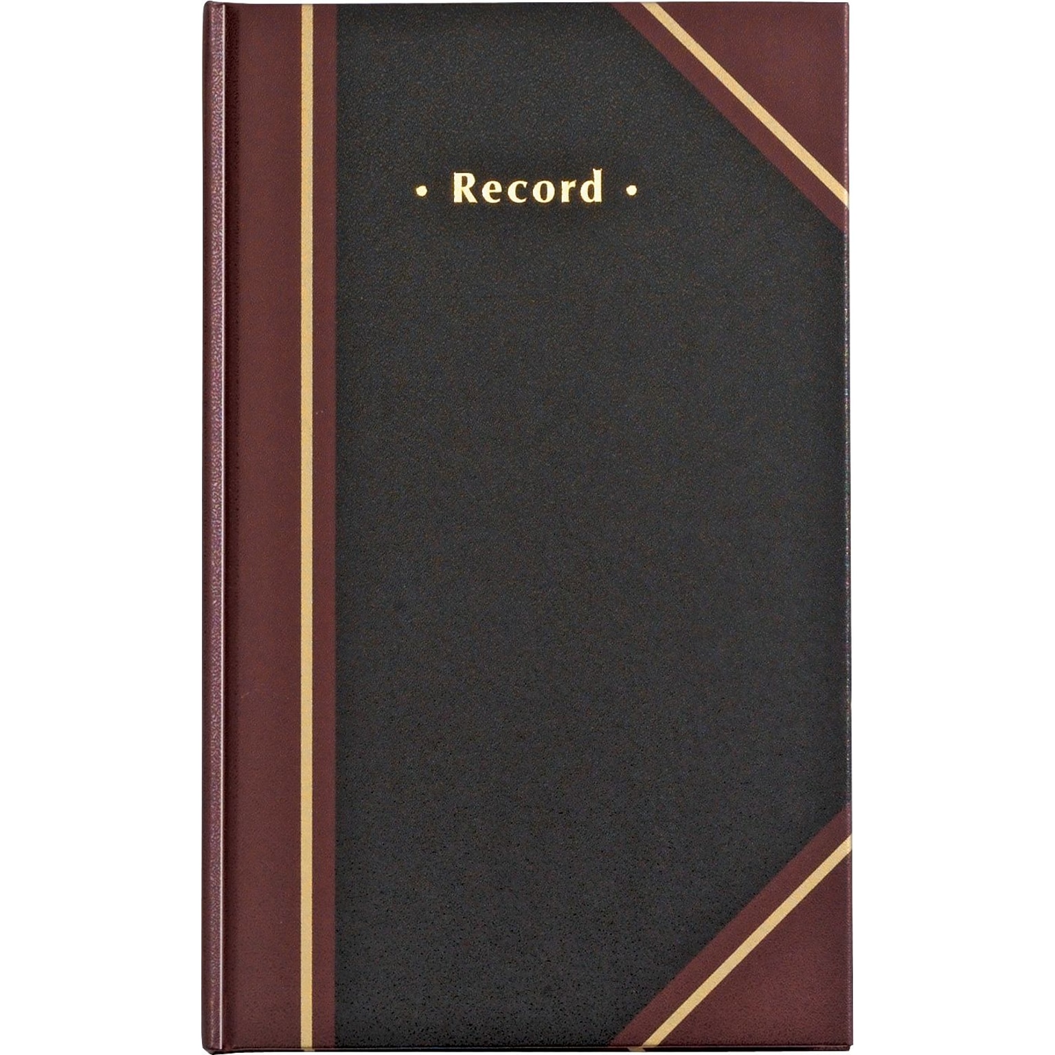 Staples® Record Book, Black, 300 Sheets/Book (217919)