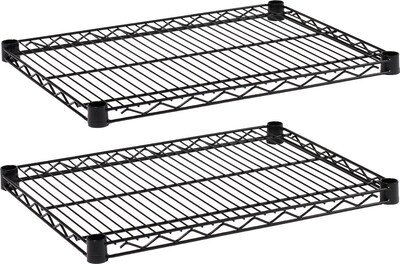 Alera™ Extra Industrial Wire Shelves; 24Wx18D, Black