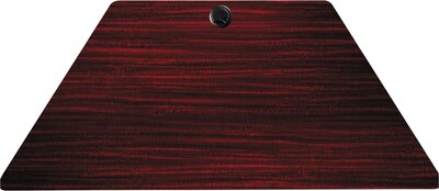 Alera™ Valencia Series Trapezoid Table Tops; 48x24, Mahagony