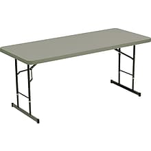 Iceberg 72x30 Charcoal Adj. Folding Tables