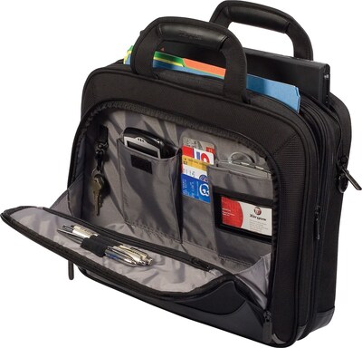 Targus Mobile Laptop Briefcase, Black Polyester (TBT045US)