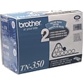 Brother TN-350 Black Standard Yield Toner Cartridge, 2/Pack (TN3502PK)