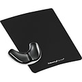 Fellowes Gliding Palm Support Gel Mouse Pad/Wrist Rest Combo, Black (9180701)