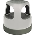 Cramer Scooter Stool Round, Step & Lock Wheels, Gray (CRA50011PK82)