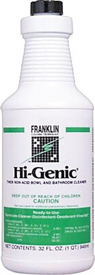Franklin Cleaning Technology  Hi-Genic  Bowl And Bathroom Cleaner, Floral, Blue, 32 oz. Bottle