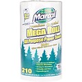 Marcal Small Steps 100% Premium Recycled Mega Roll Paper Towel, 2-Ply, White, 12/Ctn