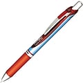 Pentel® Energel® Needle Retractable Deluxe Liquid Gel Pen, Fine Point, Red Ink (PENBLN75B)