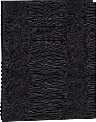 Blueline EcoLogix NotePro 1-Subject Professional Notebooks, 8.5" x 11", College Ruled, 100 Sheets, Black   (REDA10200EBLK)