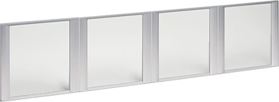 Alera™ Valencia Series Executive Suites in Mahogany, Glass Hutch Doors