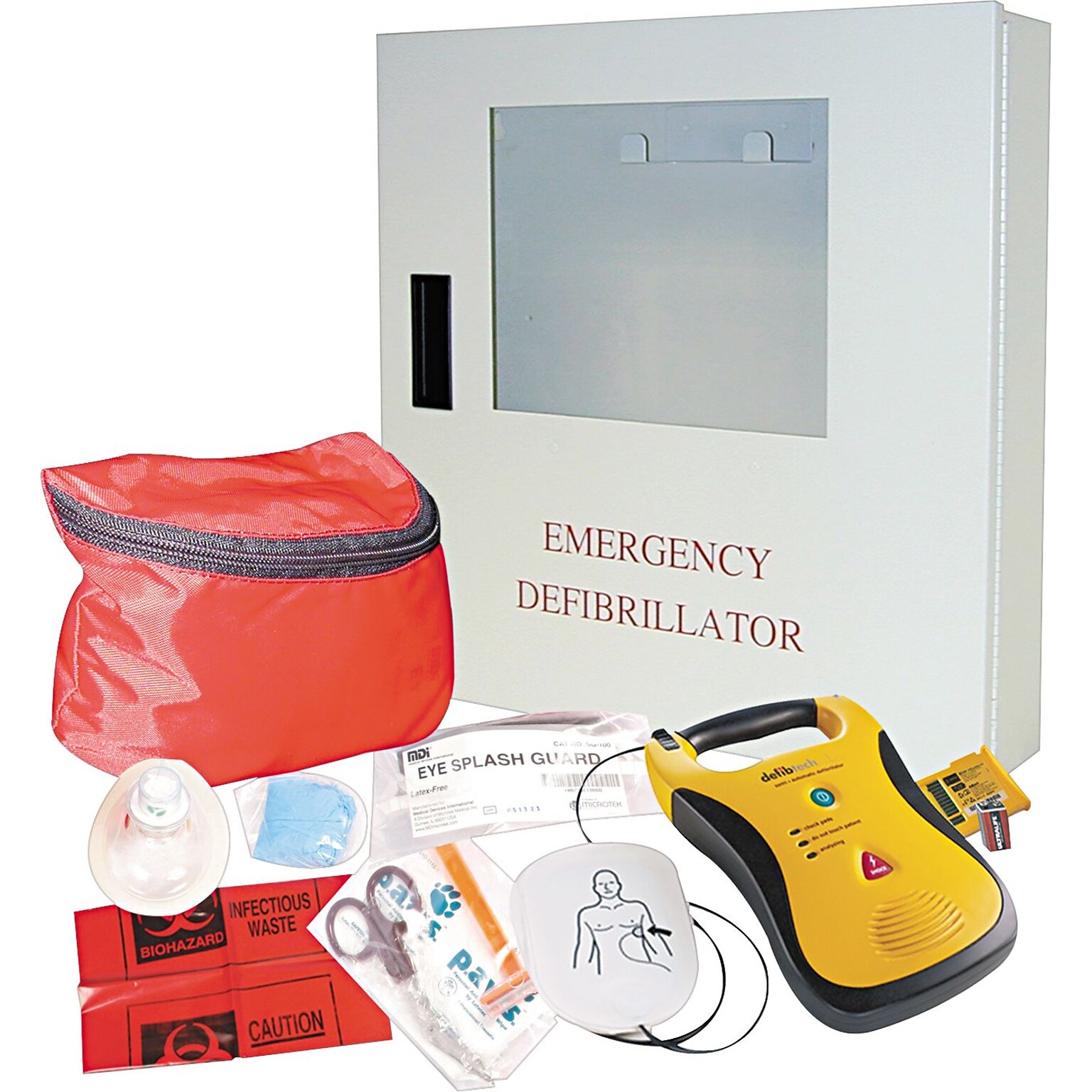 Defibtech® Lifeline AED Defibrillator Starter Kit With Prescription Certificate