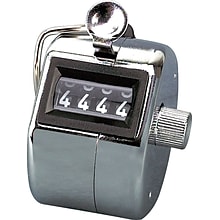 Tally i hand model tally counter, registers 0-9999, chrome