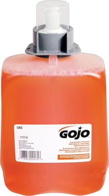 GOJO FMX-20 Antibacterial Foaming Hand Soap Refill, Orange Blossom Scent, 2/Carton (5262-02)