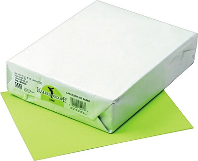 Pacon Kaleidoscope Colored Paper, 24 lbs., 8.5 x 11, Lime, 500 Sheets/Ream (PAC102053)