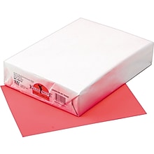 Kaleidoscope Colored Copy/Laser Paper, Coral Red, 24lb, Letter, 500 Sheets