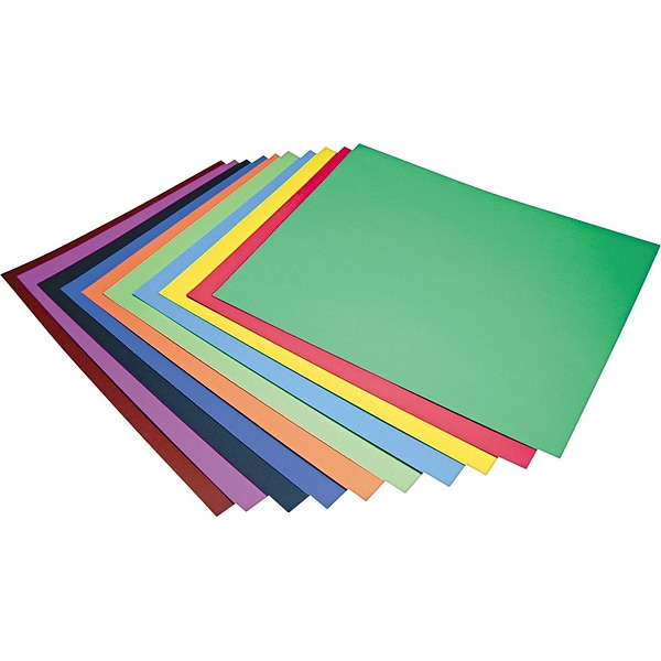Pacon Neon Color Poster Board 28 x 22 Green/Pink/Red/Yellow 25/Carton