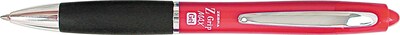 Zebra Z-Grip MAX Retractable Gel Pen, Medium Point, 0.7 mm, Red Ink / Red Barrel, 12/Pk (42230)