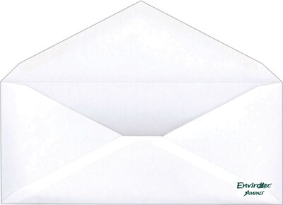 Ampad® #10 Envirotec 100% Recycled Gummed Envelopes, 500/Box