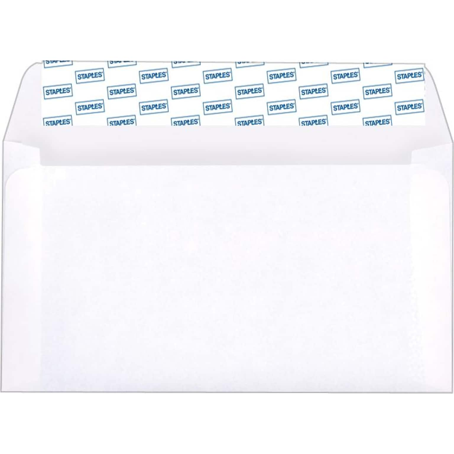 Staples® QuickStrip #6-3/4 Envelopes, White, 100/Box