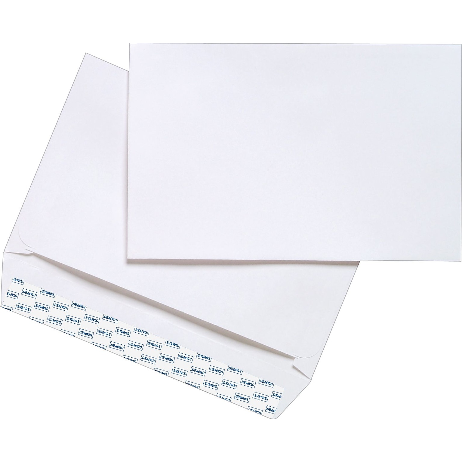 Staples® Wove Side-Opening QuickStrip Booklet Envelopes, 6 x 9, White, 250/Box