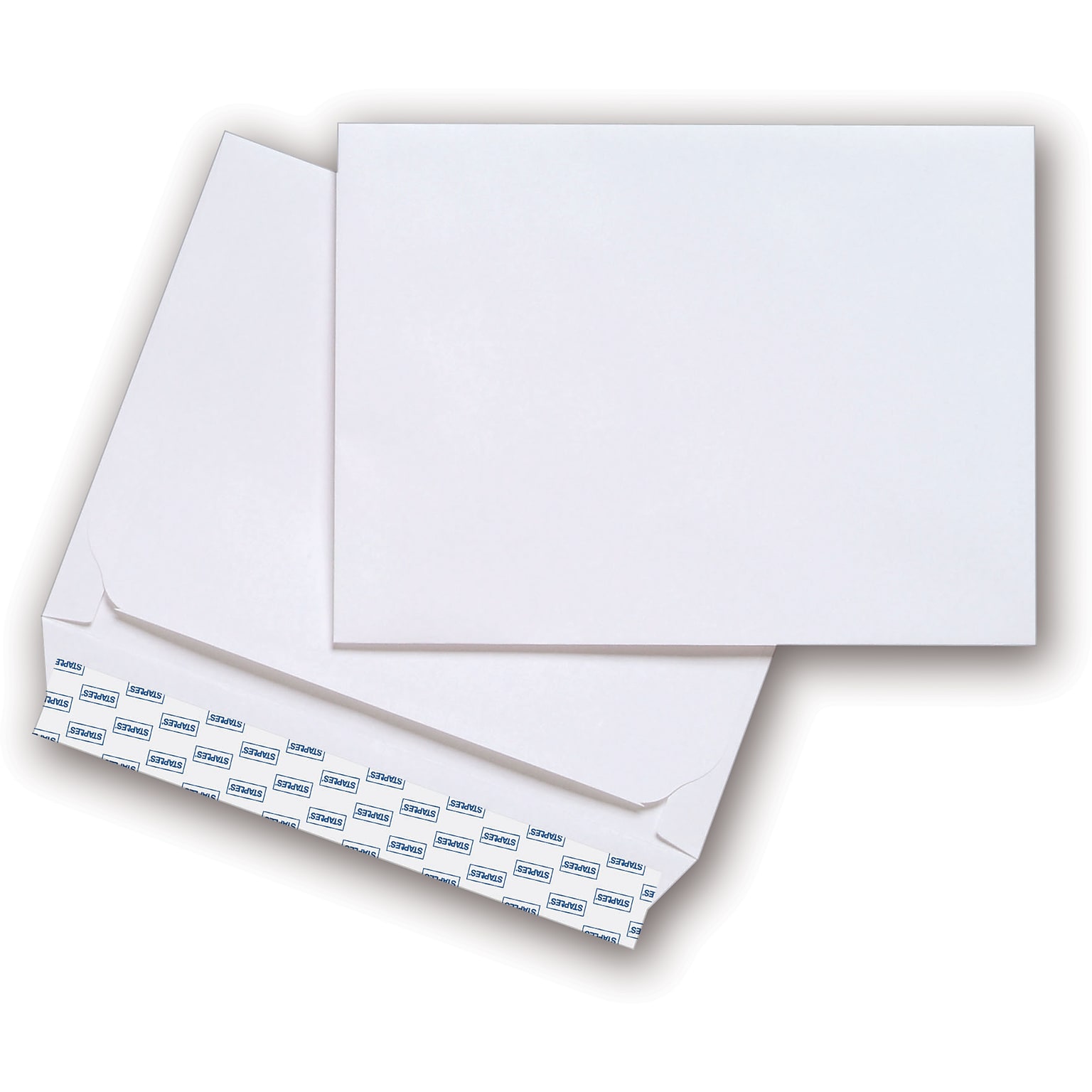 Staples Wove Side-Opening EasyClose Booklet Envelopes, 9 x 12, White, 100/Box