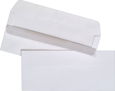 Staples® Self Seal #10 Business Envelopes, 4 1/8 x 9 1/2, White, 500/Box (570240/99294)