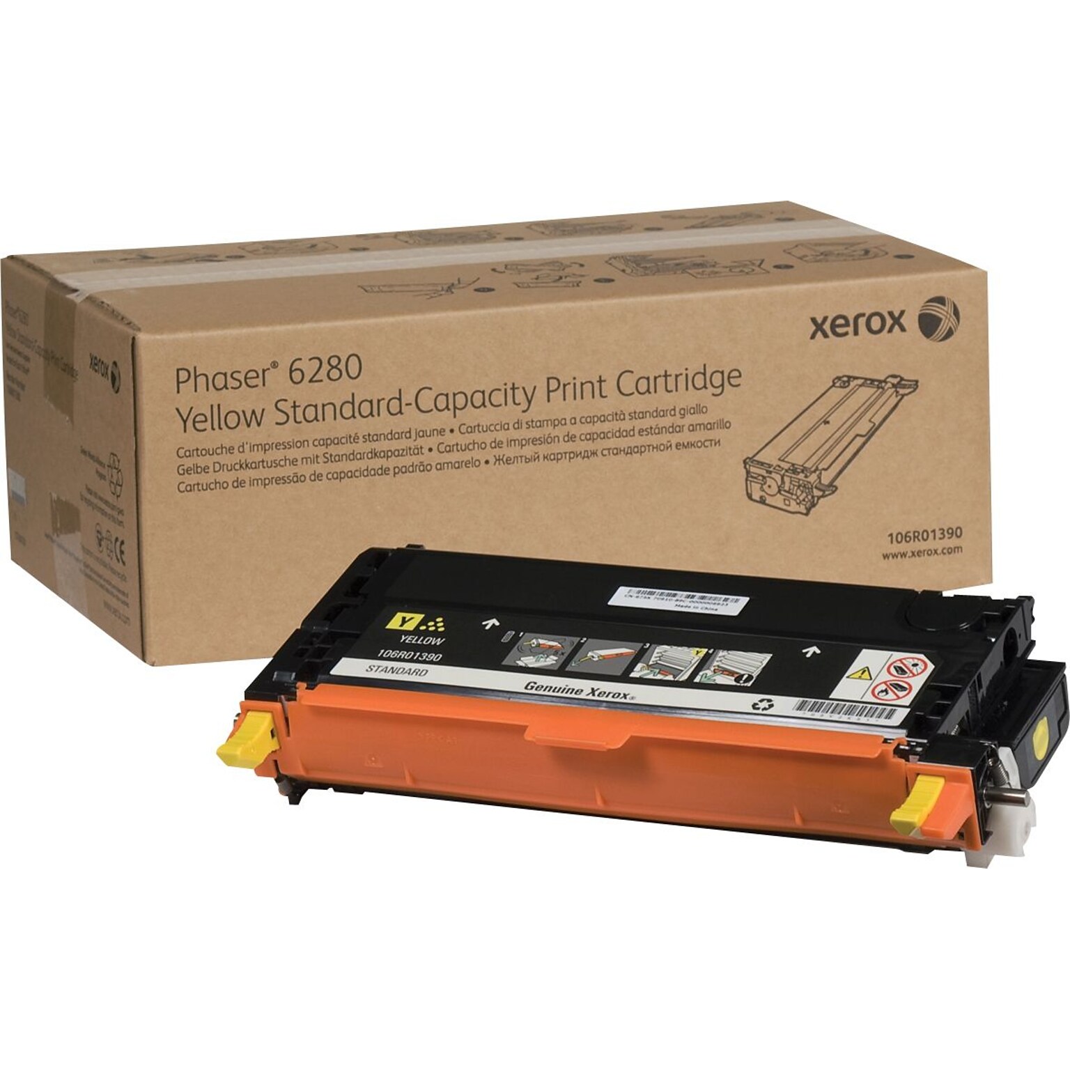 Xerox 106R01390 Yellow Standard Yield Toner Cartridge