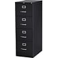 Quill Brand® Commercial 4 File Drawer Vertical File Cabinet, Locking, Black, Legal, 26.5"D (13450D)