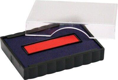Trodat T4750 Stamp Replacement Pad, 1w x 1-5/8d, Red/Blue