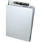 Saunders Aluminum Clipboard with Writing Plate, Letter, Silver, 8 1/2"W x 12"L
