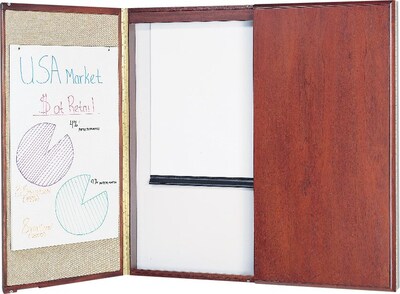 Quartet Premium Porcelain Dry-Erase Whiteboard, Wood Frame, 4 x 4 (851)