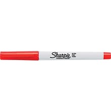 Sharpie Permanent Marker, Ultra Fine Tip, Red (37002)