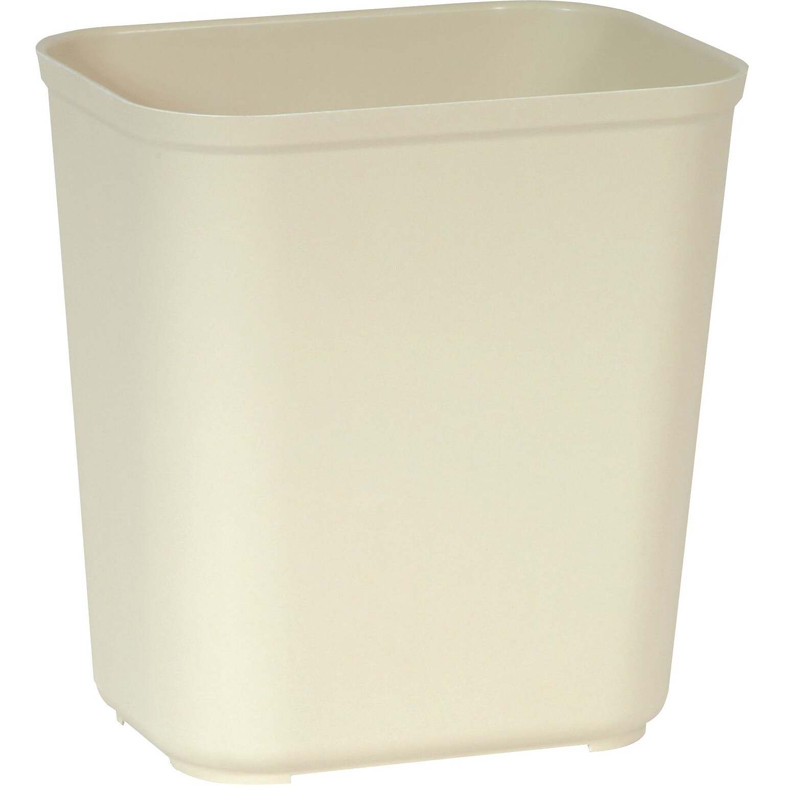 Rubbermaid Polyester Fire-Resistant Wastebasket, 7 Gallons, Beige (FG254300BEIG)