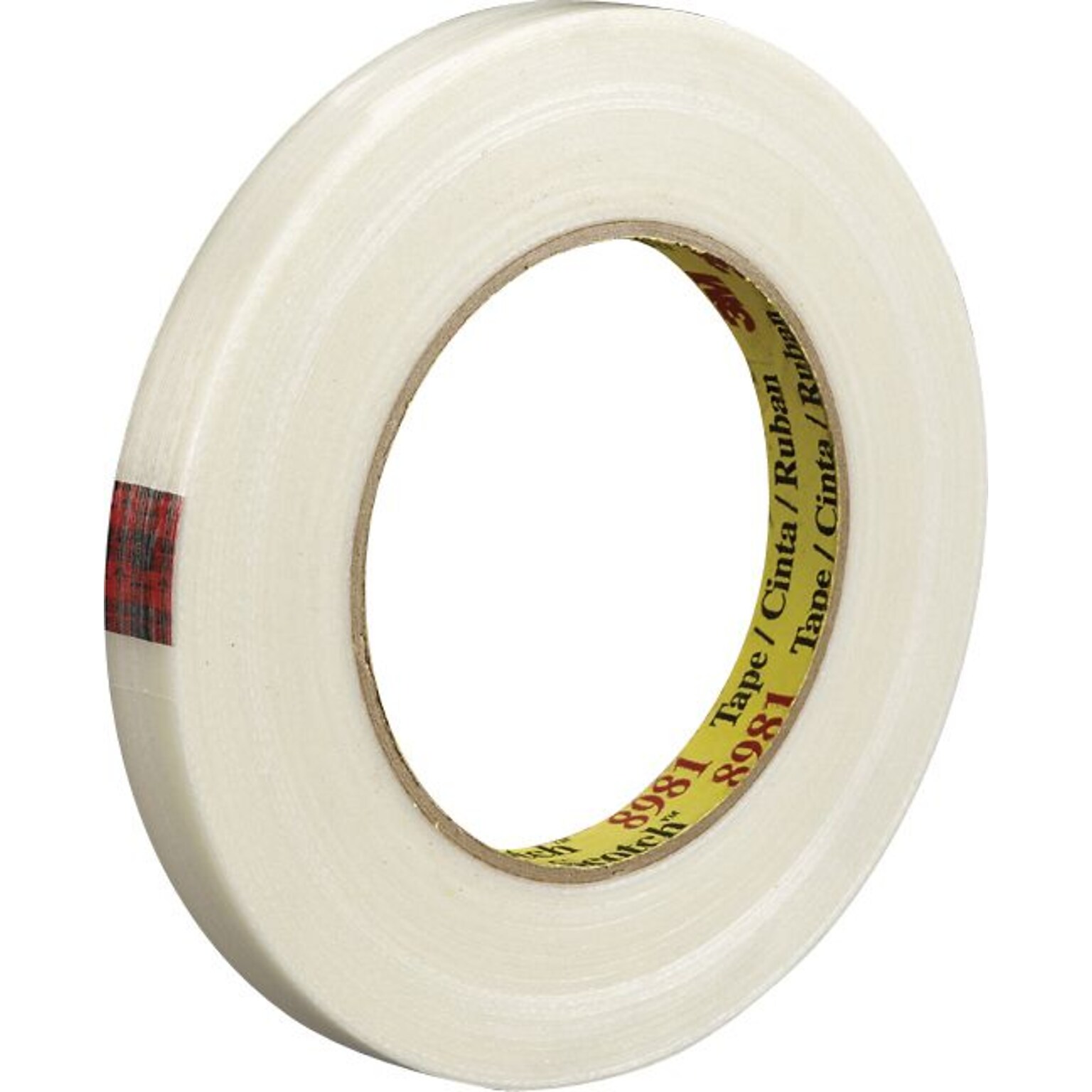 Scotch® Filament Tape, 3 Core, Clear, 1 x 60 Yards