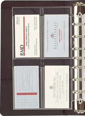 Day-Timer Personal Organizer Refills, Desk-Size, Business/Credit Card Holder