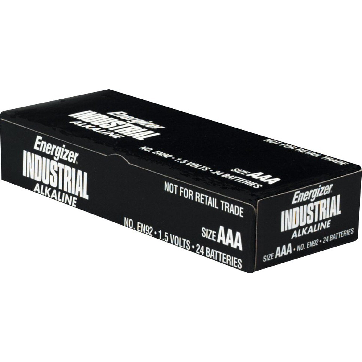 Energizer Industrial Alkaline Batteries, AAA, 24/Bx