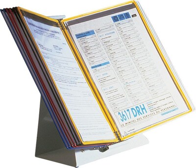 Tarifold Document Holder, 8.5 x 11, Table Top, Multicolored, PVC (TFID291)