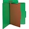 Smead Top Tab Classification Folders, Legal Size, Green, 2 Expansion, 10/Bx