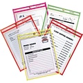 Shop Ticket Holder, Clear Front and Back for 9 x 12 Insert, 25 per Box (43910)