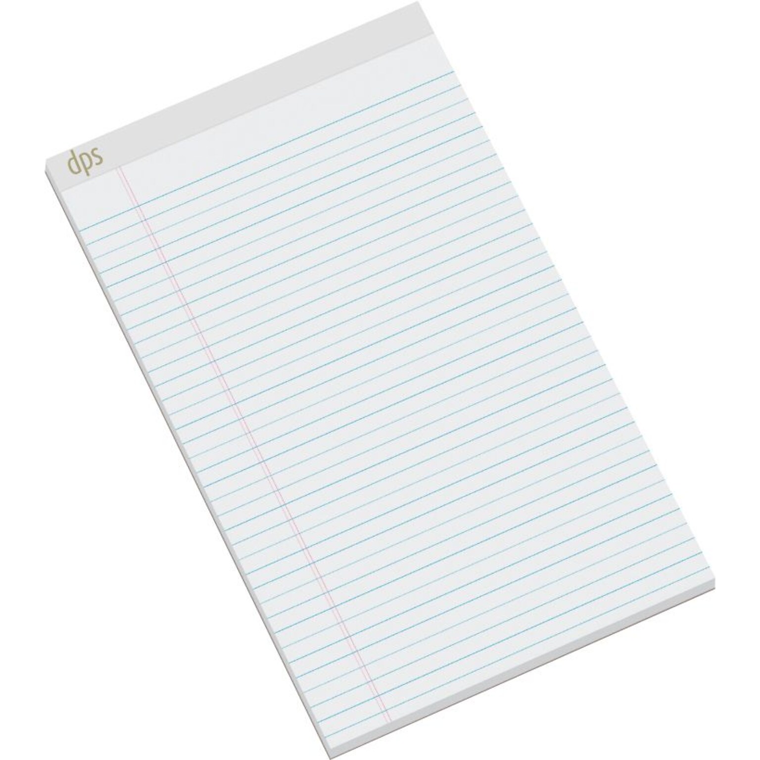Diversity Products Solutions by Staples® Notepad, 8 1/2 x 14, Wide Ruled, White,  50 Sheets/Pad, Dozen (DPS20004)
