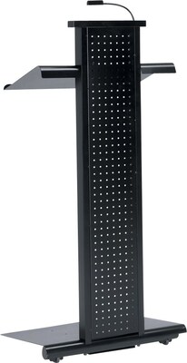 Safco Group Lighted Lectern, Black, 51H x 22W x 18D